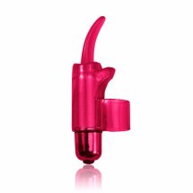 PowerBullet Tingling Tongue Pink – wibrujący masażer na palec, żel silikonowy, wodoodporny, różowy