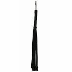 S&M Flogger Black skórzany pejcz z ergonomiczną rączką, długość 61 cm