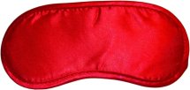 S&M Satin Blindfold Red satynowa maska na oczy czerwona z elastycznym paskiem