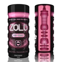 Zolo Cup Deep Throat maszyna intymna, ergonomiczny system kanału, anatomiczny kształt, czarna