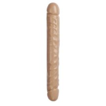 Doc Johnson Double Header – dwustronny model anatomiczny 30 cm, elastyczny cielisty