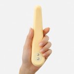 Tenga Iroha Mikazuki Yellow elastyczny model silikonowy, 17,2 cm, ładowanie USB, wodoodporny