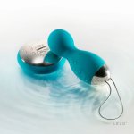 LELO Hula Beads Ocean Blue – zdalnie sterowane kulki obrotowe, 8 programów, silikon