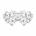 Bijoux Indiscrets Kristine Eyemask elegancka maska na oczy czarna, uniwersalny rozmiar