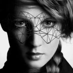 Bijoux Indiscrets Kristine Eyemask elegancka maska na oczy czarna, uniwersalny rozmiar
