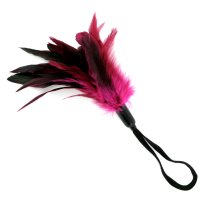 Sportsheets Pleasure Feather Rose dekoracyjne piórko z pętelką na nadgarstek, różowe 22 cm