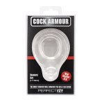 Perfect Fit Cock Armour Regular Clear anatomiczny pierścień intymny 43 mm, przezroczysty