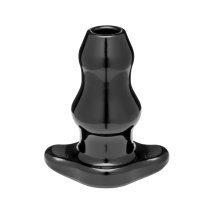 Perfect Fit Double Tunnel Plug Medium Black model z podwójnym kanałem, czarny, średni