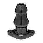 Perfect Fit Double Tunnel Plug Large Black – czarna anatomiczna zatyczka dwukanałowa, rozmiar L, PF Blend