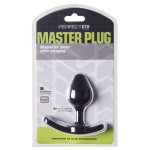 Perfect Fit Strap-On Plug Small Black anatomiczny model z mocowaniem, czarny, do uprzęży