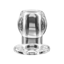 Perfect Fit Tunnel Plug Medium Clear – przezroczysty anatomiczny korek z otwartym kanałem 6,4 cm PF Blend