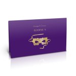Rianne S Soiree Mask V Zouzou – aksamitna czarna maska wenecka, elegancki styl