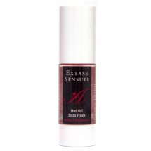 Extase Sensuel Hot Oil Extra Fresh Strawberry 30ml, rozgrzewający olejek truskawkowy, z aplikatorem
