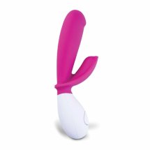 OhMiBod Lovelife Snuggle – dwusilnikowy model silikonowy USB, fioletowy, ergonomiczny