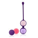 Rianne S Essentials Playballs Coral Rose – zestaw kulek treningowych Kegla, 4 wagi, silikon
