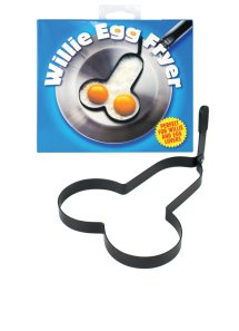 Rude Shaped Egg Fryer Willie metalowa foremka do jajek, humorystyczny kształt, wielokrotnego użytku