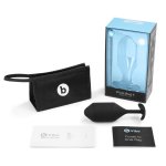 b-Vibe Snug Plug 4 Black – anatomiczny model silikonowy, ciężar 255g, ergonomiczny uchwyt
