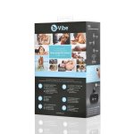 b-Vibe Trio Plug Black – model z 3 silnikami, pilotem i silikonową powierzchnią, średni