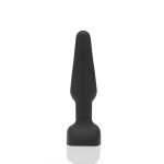 b-Vibe Trio Plug Black – model z 3 silnikami, pilotem i silikonową powierzchnią, średni