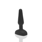 b-Vibe Trio Plug Black – model z 3 silnikami, pilotem i silikonową powierzchnią, średni