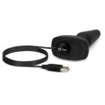 b-Vibe Trio Plug Black – model z 3 silnikami, pilotem i silikonową powierzchnią, średni