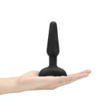 b-Vibe Trio Plug Black – model z 3 silnikami, pilotem i silikonową powierzchnią, średni