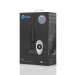 b-Vibe Trio Plug Black – model z 3 silnikami, pilotem i silikonową powierzchnią, średni