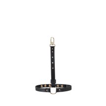 Bijoux Indiscrets Maze Shorts Garter Black – zestaw 2 regulowanych podwiązek z ekoskóry, czarne