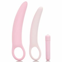 CalExotics Inspire Vibrating Dilator Kit – zestaw anatomiczny silikonowy z elementem wibrującym