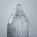 LELO HEX Original 3 szt. – precyzyjne prezerwatywy hexagonalne, 54 mm, cienka ścianka