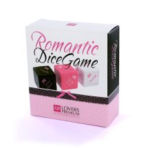 LoversPremium Dice Game Romantic – zestaw 3 kości do gry, woreczek, napisy angielskie