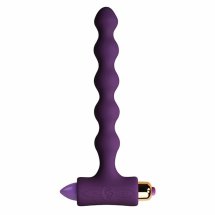 Rocks-Off Petite Sensations Pearls Purple wibrujące koraliki silikonowe, fioletowe, 7 trybów
