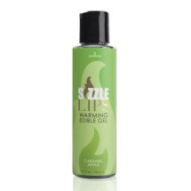 Sensuva Sizzle Lips żel rozgrzewający jadalny karmel jabłko 125 ml – glicerynowa formuła