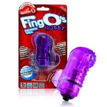 The Screaming O FingO Nubby Violet – masażer na palec silikonowy, teksturowany