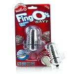 The Screaming O FingO Wavy Clear – nakładka wibrująca na palec, silikon SEBS, falista