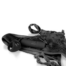 The Screaming O Panty Vibe Black – maszyna intymna zdalnie sterowana, 10 trybów, majteczki