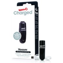 The Screaming O Charged Vooom Black – kompaktowy stymulator 10 trybów, ładowanie USB