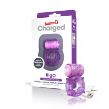 The Screaming O Charged Big O Purple – pierścień wibrujący, 3 tryby i pulsacja, ładowany
