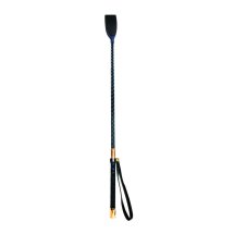 S&M Please Crop szpicruta 60 cm – rożowe złoto, wegańska skóra, ergonomiczny trzon