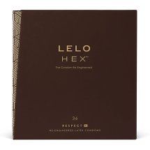 LELO HEX Respect XL 36 szt. prezerwatywy powiększony rozmiar 58 mm, cienka warstwa