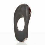 Hot Octopuss Atom Plus Black – pierścień wibrujący, podwojny silnik, silikon medyczny, czarny