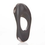 Hot Octopuss Atom Plus Black – pierścień wibrujący, podwojny silnik, silikon medyczny, czarny