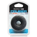 Perfect Fit Cruiser Ring 6,4 cm Black – elastyczny pierścień SilaSkin, czarny, anatomiczny