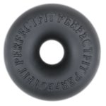Perfect Fit Stackit Black – elastyczny pierścień silikonowy, SilaSkin, czarny, kompaktowy