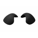 Bye Bra Shoulder Bra Pads Black – czarne poduszki na ramiona, pianka poliuretanowa, bezszwowe, 1 para