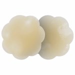Bye Bra Silicone Nipple Covers Nude – silikonowe osłonki kwiaty, wielorazowe, cieliste, 1 para