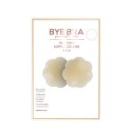 Bye Bra Silicone Nipple Covers Nude – silikonowe osłonki kwiaty, wielorazowe, cieliste, 1 para