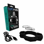 Bathmate HydroVibe Black – wibrująca nakładka silikonowa do pompki wodnej, 2 wibratory, 100 trybów