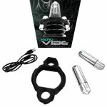 Bathmate HydroVibe Black – wibrująca nakładka silikonowa do pompki wodnej, 2 wibratory, 100 trybów