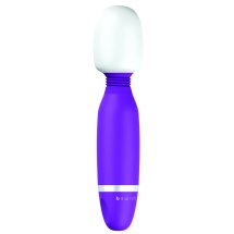 B Swish Bthrilled – masażer wand silikonowy, 5 trybów, fioletowy, 20cm, wodoodporny